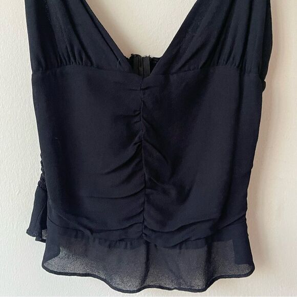 REFORMATION Woman Top Cropped Spaghetti Straps hall top Black size 4 - Picture 5 of 9